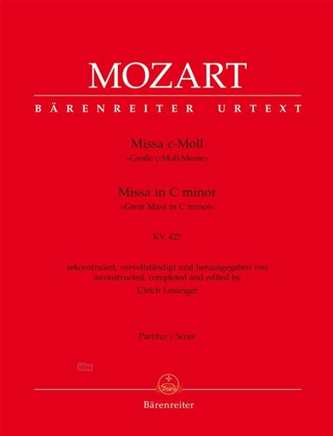 Wolfgang Amadeus Mozart: Missa c-Moll KV 427 "Große c-Moll-Messe", Noten