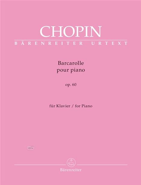 Frederic Chopin: Barcarolle für Klavier Fis-Dur op. 60, Noten