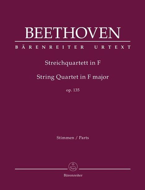 Ludwig van Beethoven: Streichquartett F-Dur op. 135, Diverse