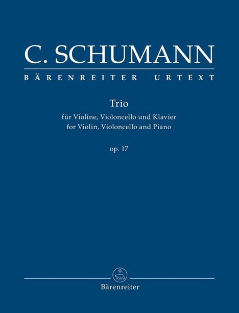 Clara Schumann (1819-1896): Trio für Violine, Violoncello und Klavier g-Moll op. 17, Buch