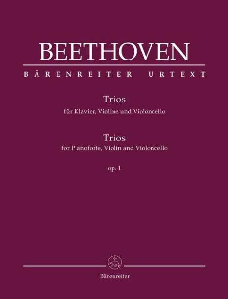 Ludwig van Beethoven: Trios für Klavier, Violine und Violoncello op. 1, Buch