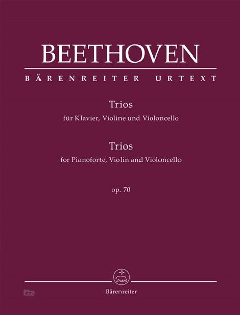 Ludwig van Beethoven: Trios für Klavier, Violine und Violoncello op. 70, Noten