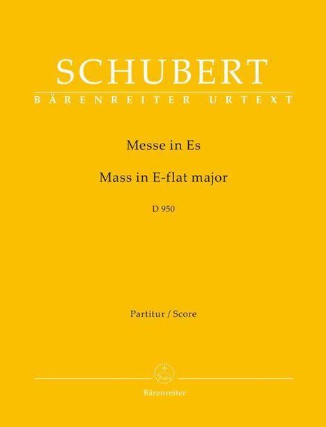 Franz Schubert (1797-1828): Messe in Es D 950, Buch