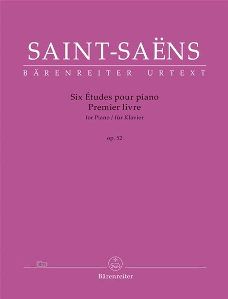 Camille Saint-Saens: Six Études für Klavier op. 52, Noten