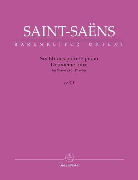 Camille Saint-Saëns: Six Études für Klavier op. 111 -Deuxième livre-, Buch