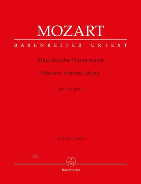 Wolfgang Amadeus Mozart: Maurerische Trauermusik KV 477 (479a), Noten