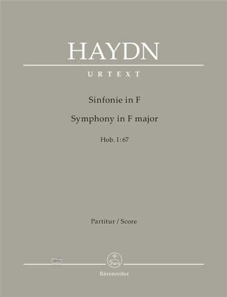 Joseph Haydn: Sinfonie in F Hob. I:67, Noten