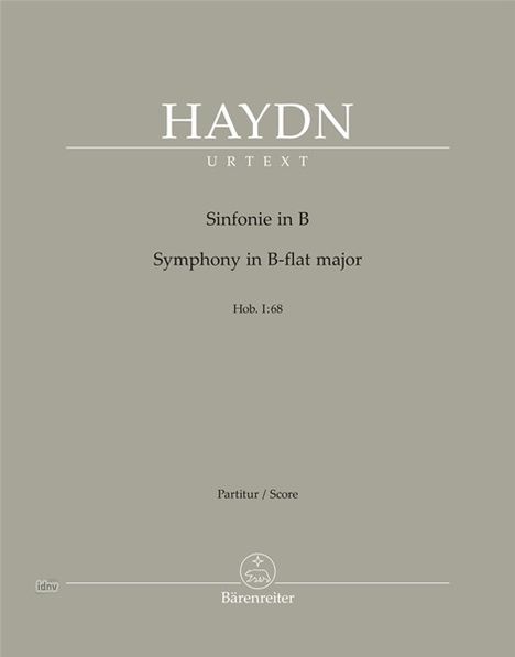 Joseph Haydn: Sinfonie in B Hob. I:68, Noten