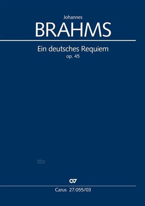 Johannes Brahms: Ein deutsches Requiem (Klavierauszug), Noten