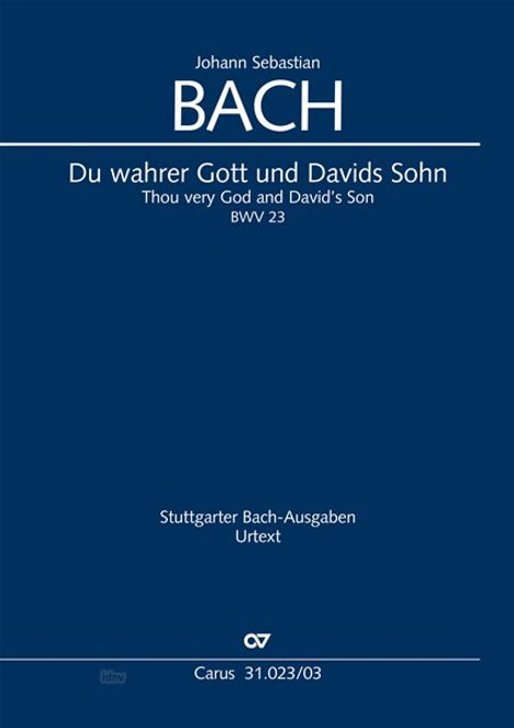 Johann Sebastian Bach: Kantate Nr.23 c-Moll, Klaviera, Noten