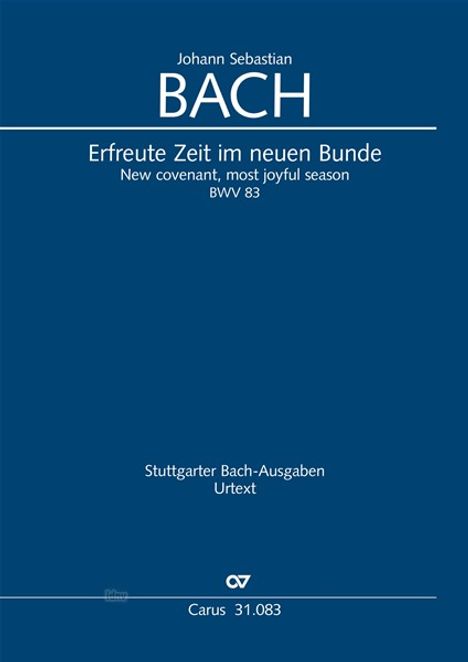 Johann Sebastian Bach: Erfreute Zeit im neuen Bunde B, Noten