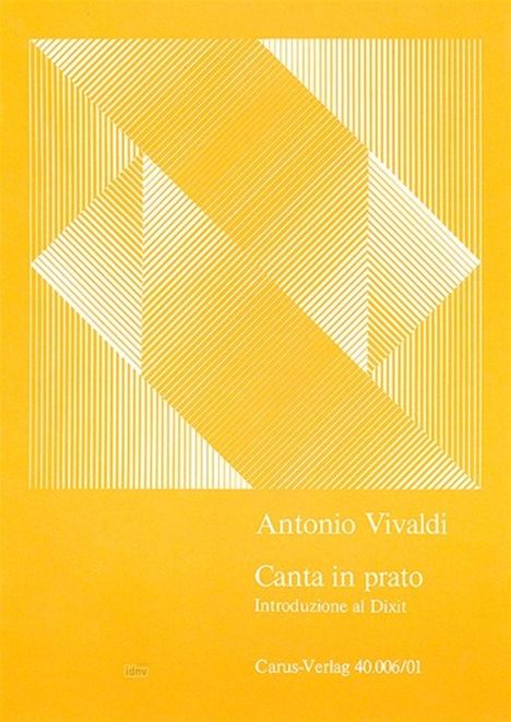 Antonio Vivaldi: Canta in prato RV 636, Noten