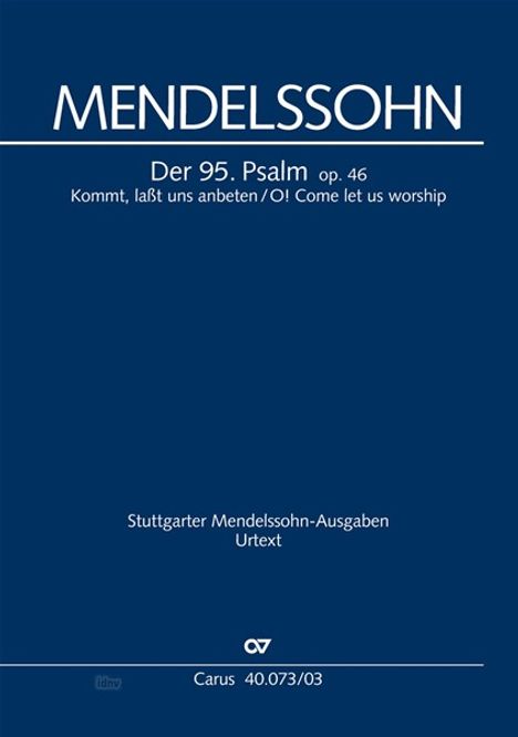 Mendelssohn Bartholdy, F: 95. Psalm, Noten