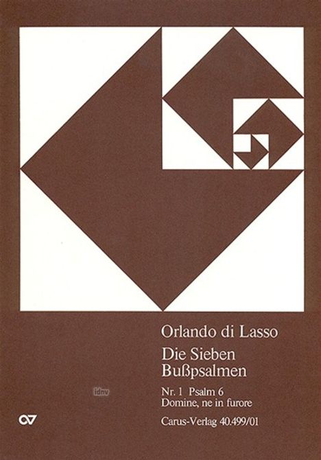 Orlando di Lasso (Lassus): Psalm 6, Noten