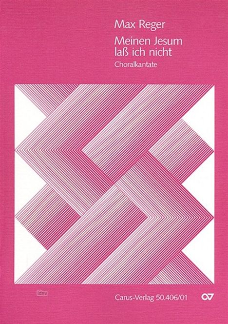 Max Reger: Meinen Jesum laß ich nicht G-D, Noten