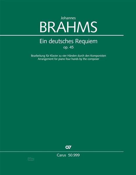 Brahms, J: deutsches Requiem (Klavierauszug), Noten