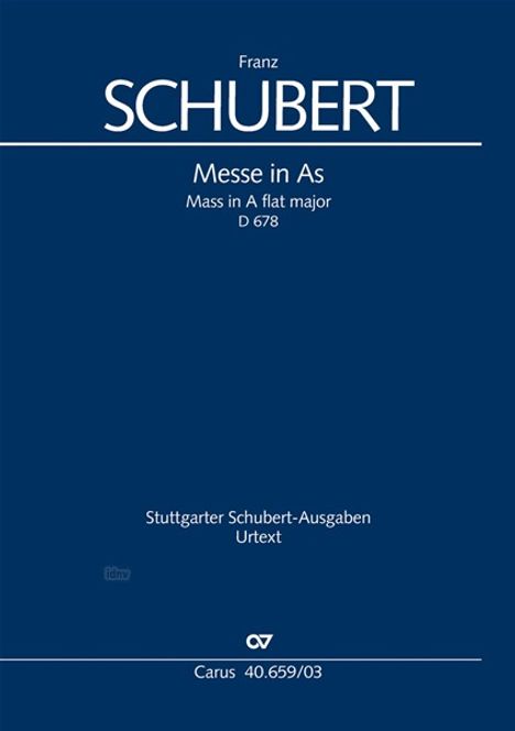 Franz Schubert: Schubert, F: Messe in As, Noten