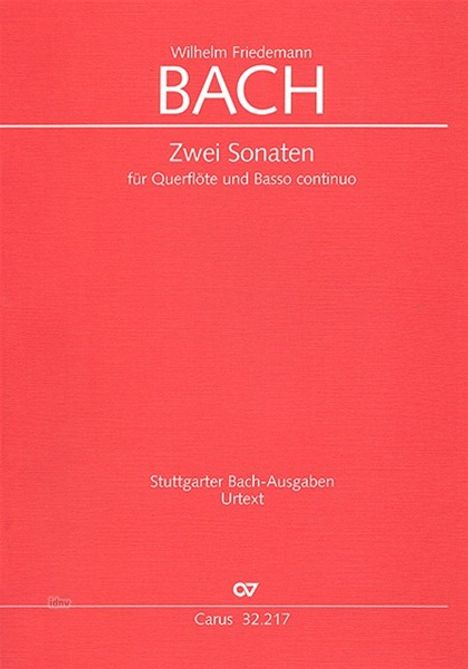 Wilhelm Friedemann Bach: Bach, W.F.: Flötensonaten in e, Noten