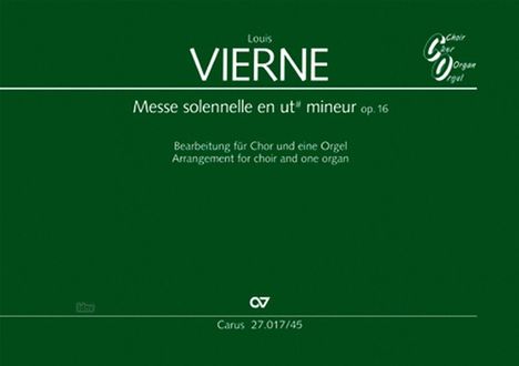 Louis Vierne: Messe solennelle en ut dièse mineur cis-Moll, Noten