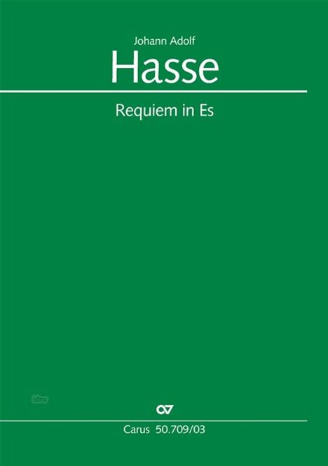 Johann Adolph Hasse: Requiem in Es Es-Dur (1763/64), Noten