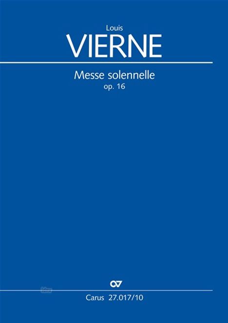 Louis Vierne: Messe solennelle en ut dièse mineur cis-Moll op. 16, Noten