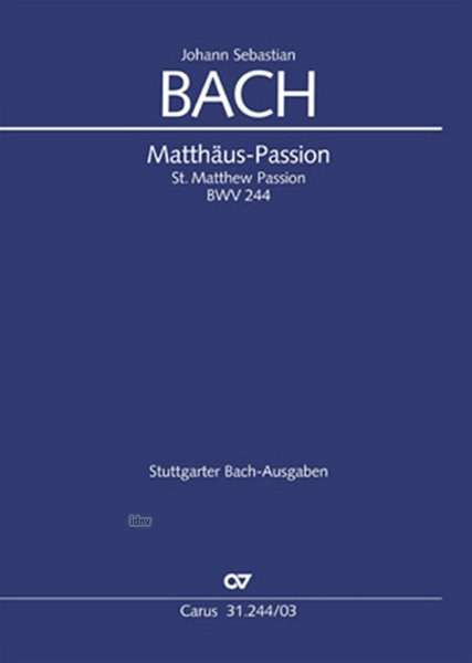 Johann Sebastian Bach: Bach: Matthäus-Passion, Buch