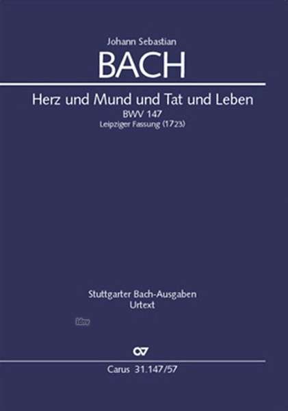 Johann Sebastian Bach: Herz und Mund und Tat und Leben BWV 147 (1723), Noten