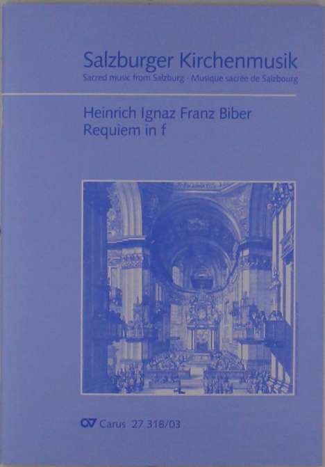 Heinrich Ignaz Biber: Requiem in f f-Moll, Noten