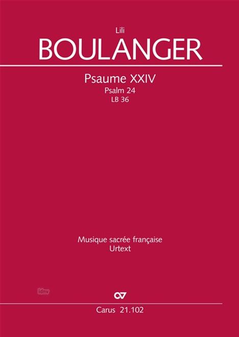 Lili Boulanger: Psaume XXIV LB 36, Noten