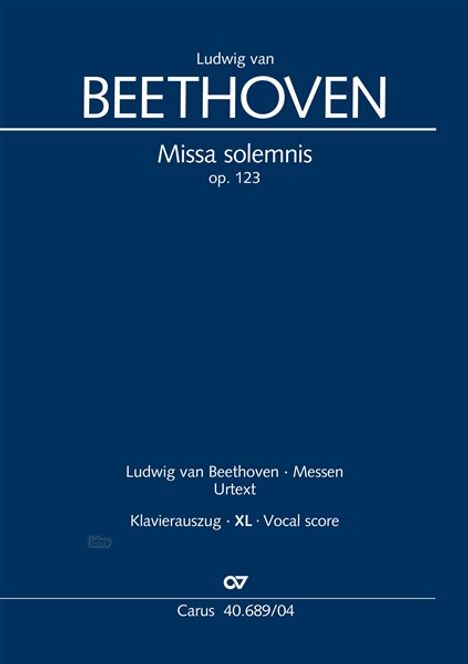 Ludwig van Beethoven: Beethoven, L: Missa solemnis (Klavierauszug XL), Buch