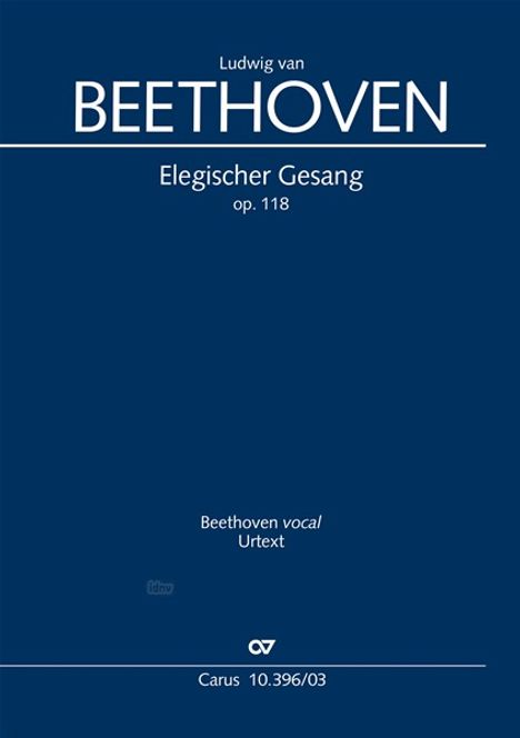 Ludwig van Beethoven: Beethoven, L: Elegischer Gesang (Klavierauszug), Buch
