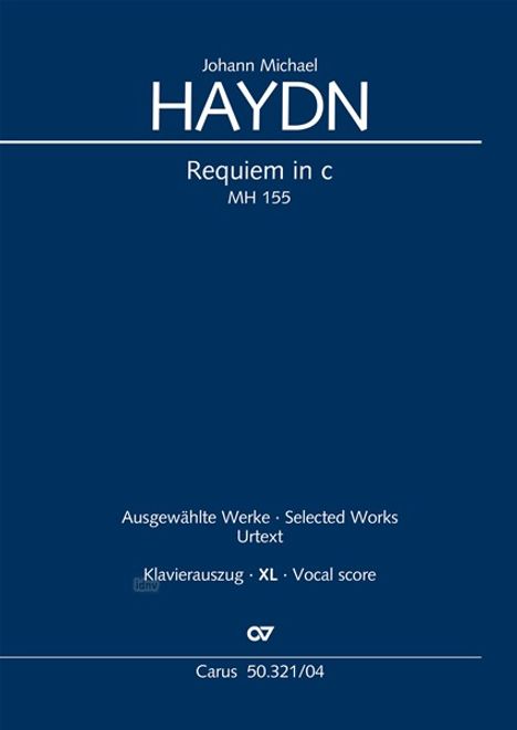 Michael Haydn: Requiem in c c-Moll MH 155 (1771), Noten