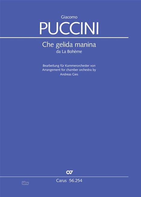 Giacomo Puccini: Che gelida manina, Noten