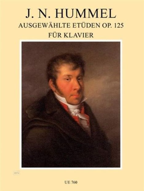 Johann Nepomuk Hummel: Ausgewählte Etüden für Klavier op. 125, Noten