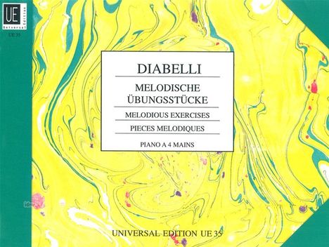 Anton Diabelli: Melodische Übungsstücke, Noten