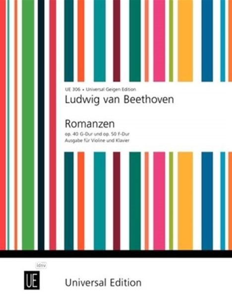 Ludwig van Beethoven: 2 Romanzen für Violine und Klavier op. 40/ 50, Noten