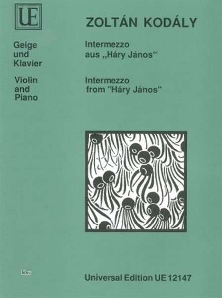 Zoltan Kodaly: Intermezzo aus "Háry János" für Violine und Klavier, Noten