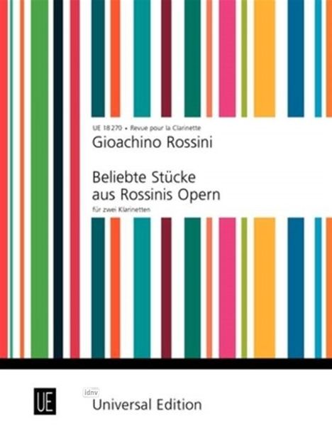 Gioacchino Rossini: Beliebte Stücke aus Rossinis Opern für 2 Klarinetten, Noten