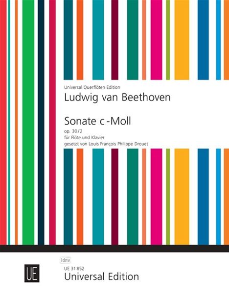Ludwig van Beethoven: Sonate für Flöte und Klavier c-Moll op. 30/2, Noten