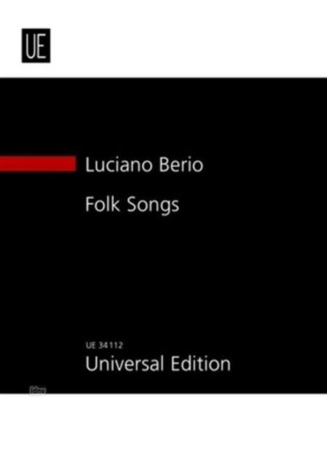 Berio, L: Folk Songs, Buch