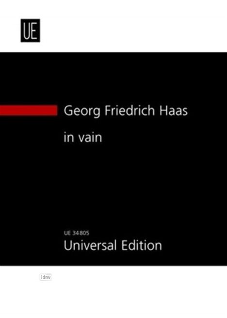 Georg Friedrich Haas: in vain für 24 Instrumente für 24 Instrumente (2000), Noten