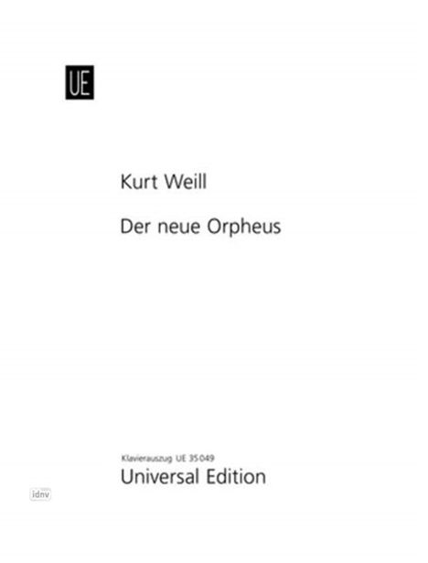 Der neue Orpheus für Sopran, Solovioline und Klavier op. 16 (1925), Noten