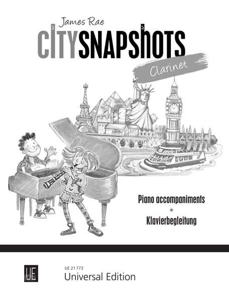 James Rae: City Snapshots Clarinet – Klavierbegleitung für 1-2 Klarinetten mit Klavierbegleitung, Noten