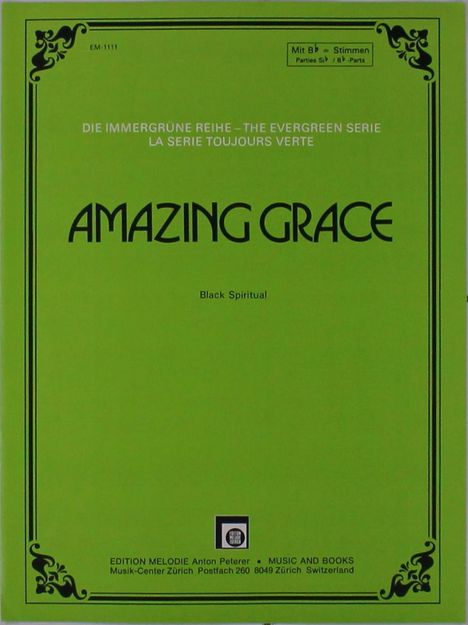 The Traditional: Amazing Grace G-Dur, Noten