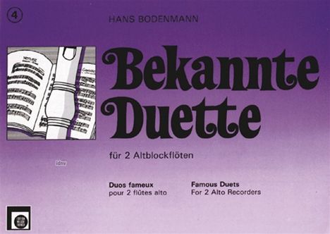 Hans Bodenmann: Bekannte Duette, Heft 4, Noten