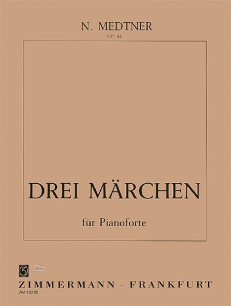 Nikolai Medtner: Drei Märchen op. 42, Noten