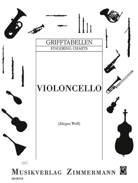 Grifftabelle für Violoncello, Buch