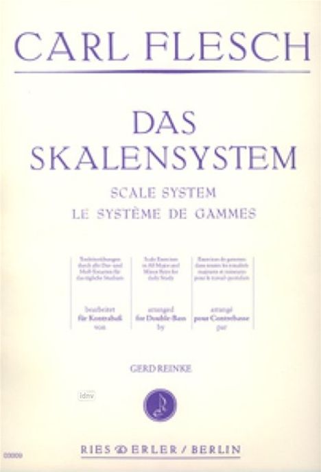 Carl F. Flesch: Das Skalensystem für Kontrabaß, Noten