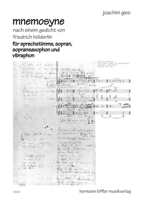 Joachim Gies: Mnemosyne, Noten