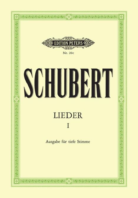 Franz Schubert (1797-1828): Lieder 1, Buch